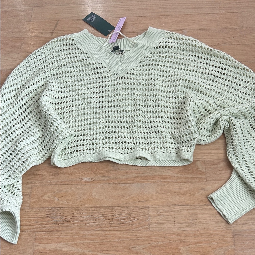 Wild Fable Light Green Knit Sweater